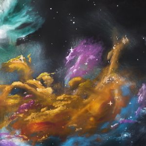 Hydra Nebula 40" x 30" Painting